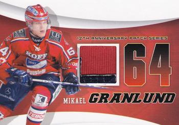 2010-11 Cardset Finland - 12th Anniversary Patch Series 2 Exchange #NNO Mikael Granlund Front