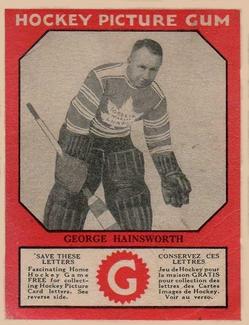 1933-34 Canadian Gum (V252) #NNO George Hainsworth Front