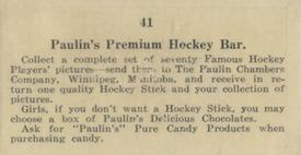 1924-26 Paulin Chambers (V128-1) #41 Joe Simpson Back