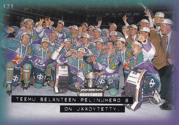 1996-97 Leaf Sisu SM-Liiga (Finnish) - Silver Foil #171 4.4. 1996 KLO 21.05 Back