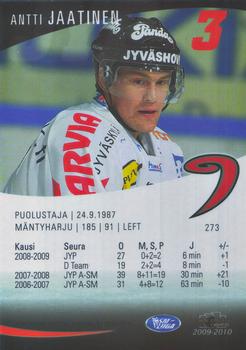 2009-10 Cardset Finland #273 Antti Jaatinen Back