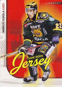 2009-10 Cardset Finland - Game Worn Jersey Redemptions #NNO Markus Seikola Front