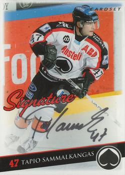 2009-10 Cardset Finland - Signature #NNO Tapio Sammalkangas Front