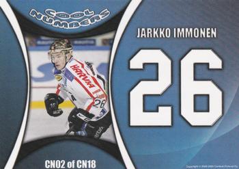 2008-09 Cardset Finland - Cool Numbers Blue #CN02 Jarkko Immonen Back