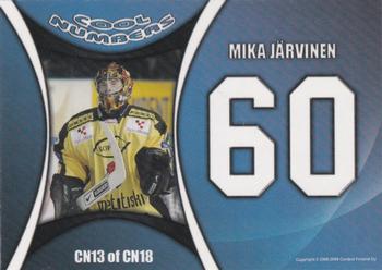 2008-09 Cardset Finland - Cool Numbers Blue #CN13 Mika Järvinen Back