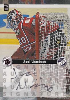 2008-09 Cardset Finland - Signature Sensations #JN Jani Nieminen Front