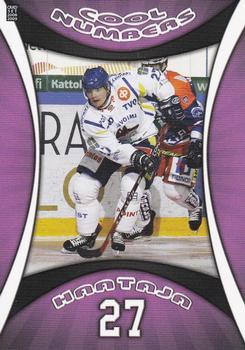 2008-09 Cardset Finland - Cool Numbers Purple #CN05 Juha-Pekka Haataja Front