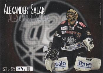 2008-09 Cardset Finland - International Stars Red #IS23 Alexander Salak Back