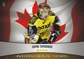 2008-09 Cardset Finland - International Stars Yellow #IS26 Shayne Toporowski Front