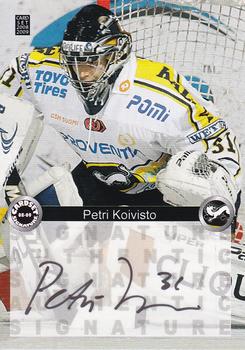 2008-09 Cardset Finland - Signature Sensations 2 #PK Petri Koivisto Front
