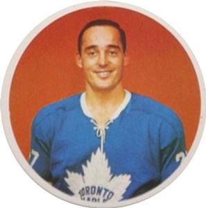 1962-63 El Producto Box Panels - Hockey Star Coasters #NNO Frank Mahovlich Front