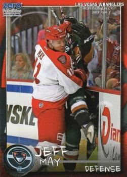 2013-14 Las Vegas Wranglers (ECHL) #NNO Jeff May Front