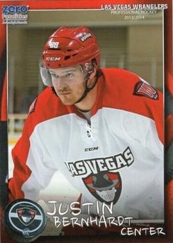 2013-14 Las Vegas Wranglers (ECHL) #NNO Justin Bernhardt Front