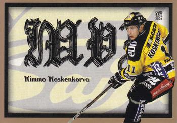 2007-08 Cardset Finland - MVP #11 Kimmo Koskenkorva Front