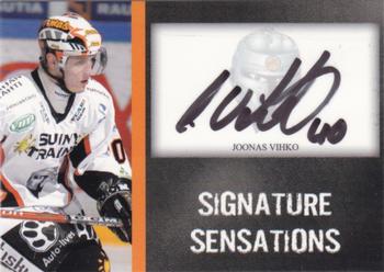 2007-08 Cardset Finland - Signature Sensations #JV Joonas Vihko Front