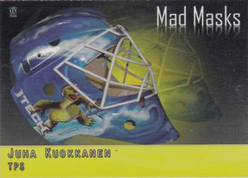 2007-08 Cardset Finland - Mad Masks - Yellow #14 Juha Kuokkanen Front