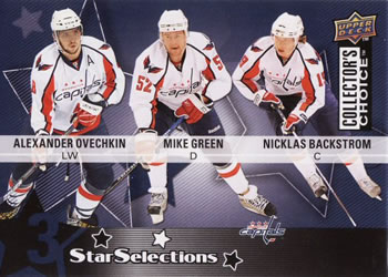 2009-10 Collector's Choice #230 Alexander Ovechkin / Mike Green / Nicklas Backstrom Front