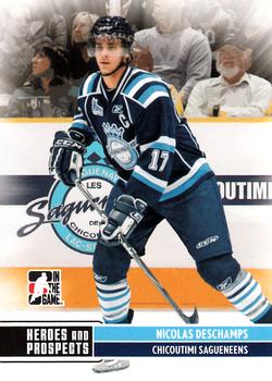 2009-10 In The Game Heroes and Prospects #102 Nicolas Deschamps Front