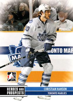 2009-10 In The Game Heroes and Prospects #62 Christian Hanson Front