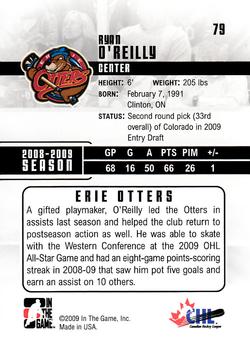 2009-10 In The Game Heroes and Prospects #79 Ryan O'Reilly Back