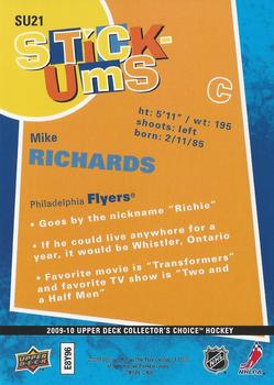 2009-10 Collector's Choice - Stick-Ums #SU21 Mike Richards Back