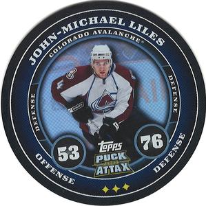 2009-10 Topps Puck Attax - Black Foil #NNO John-Michael Liles Front
