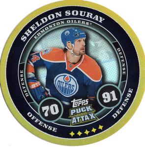 2009-10 Topps Puck Attax - Gold Foil #NNO Sheldon Souray Front