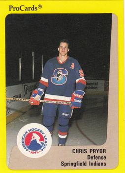 1989-90 ProCards AHL #254 Chris Pryor Front