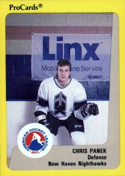 1989-90 ProCards AHL #19 Chris Panek Front