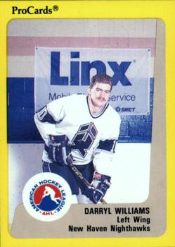 1989-90 ProCards AHL #25 Darryl Williams Front