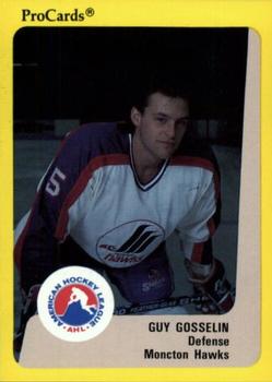 1989-90 ProCards AHL #36 Guy Gosselin Front