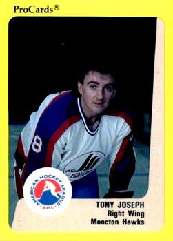 1989-90 ProCards AHL #48 Tony Joseph Front