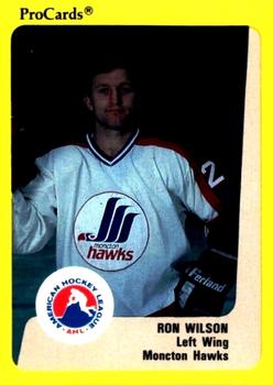 1989-90 ProCards AHL #51 Ron Wilson Front