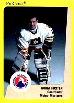 1989-90 ProCards AHL #60 Norm Foster Front