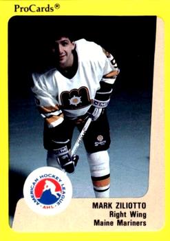 1989-90 ProCards AHL #64 Mark Ziliotto Front