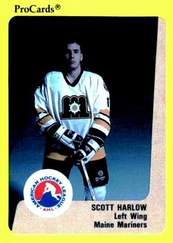 1989-90 ProCards AHL #66 Scott Harlow Front