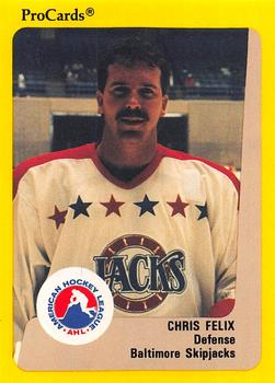 1989-90 ProCards AHL #83 Chris Felix Front