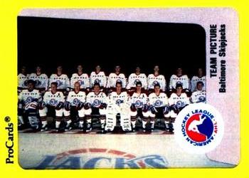 1989-90 ProCards AHL #87 Team Photo Front