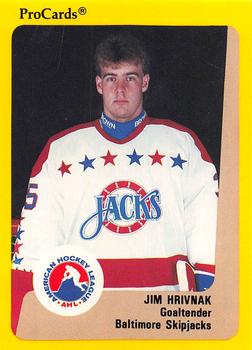 1989-90 ProCards AHL #93 Jim Hrivnak Front