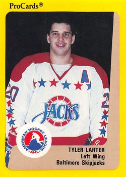 1989-90 ProCards AHL #94 Tyler Larter Front