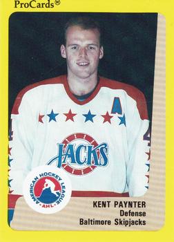 1989-90 ProCards AHL #101 Kent Paynter Front