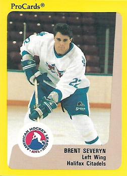 1989-90 ProCards AHL #171 Brent Severyn Front