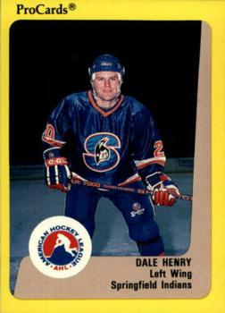 1989-90 ProCards AHL #231 Dale Henry Front