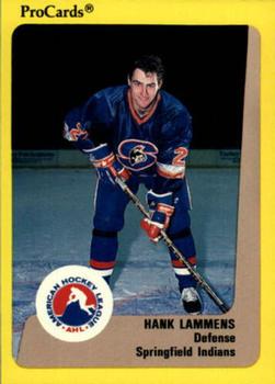 1989-90 ProCards AHL #233 Hank Lammens Front