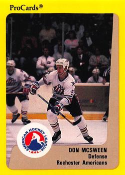 1989-90 ProCards AHL #280 Don McSween Front