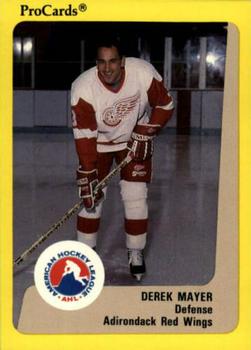 1989-90 ProCards AHL #329 Derek Mayer Front