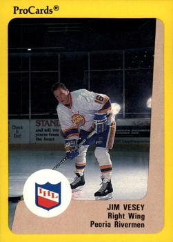 1989-90 ProCards IHL #16 Jim Vesey Front