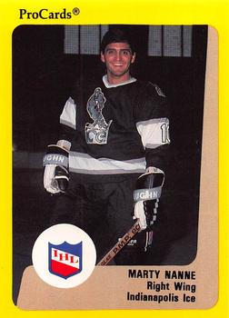 1989-90 ProCards IHL #54 Marty Nanne Front