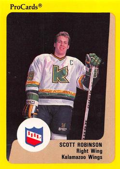 1989-90 ProCards IHL #78 Scott Robinson Front