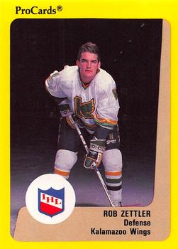 1989-90 ProCards IHL #81 Rob Zettler Front